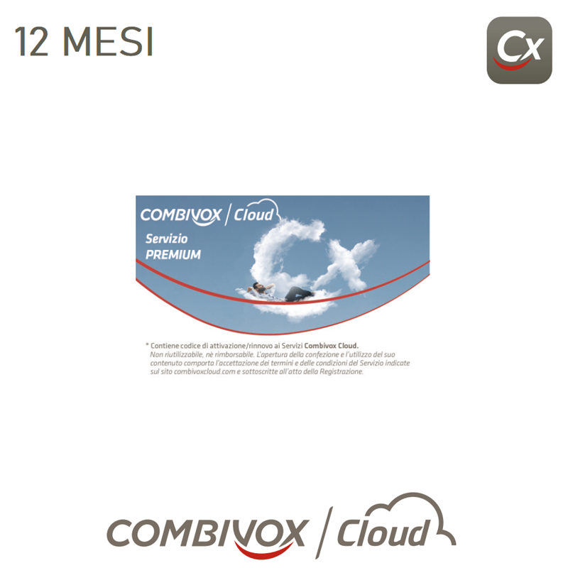 71.212 COMBIVOX CLOUD Servizio Premium 12 Mesi